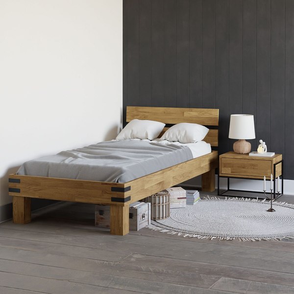 Односпальная кровать Dipriz Дубовая классика Д.80052.1