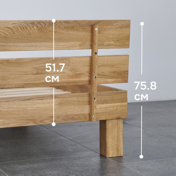 Односпальная кровать Dipriz Дубовая классика Д.80052.1