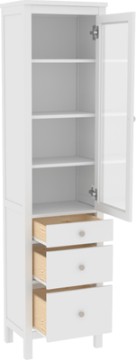 Шкаф-пенал с витриной ММЦ Кантри 13