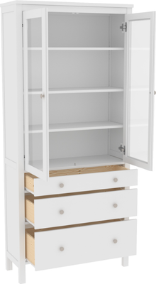 Шкаф с витриной ММЦ Кантри 23