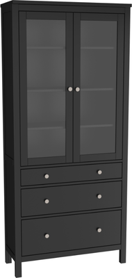 Шкаф с витриной ММЦ Кантри 23 - фото