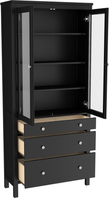 Шкаф с витриной ММЦ Кантри 23