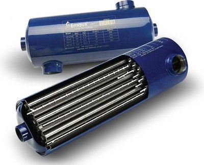 Теплообменник для бассейна Emaux Вертикальный HE (40кВт)