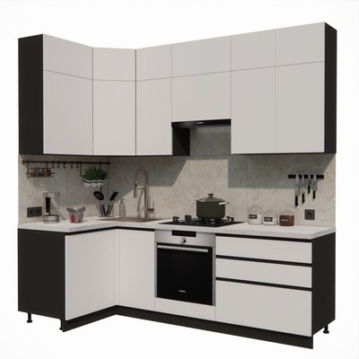 Кухонный гарнитур ВерсоМебель Эко Премиум 1.2x2.4 левая - фото