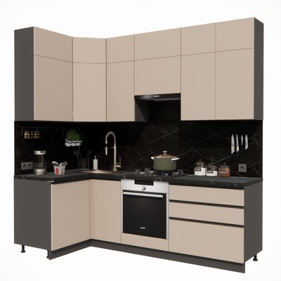 Кухонный гарнитур ВерсоМебель Эко Премиум 1.2x2.4 левая - фото