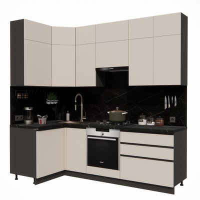 Кухонный гарнитур ВерсоМебель Эко Премиум 1.2x2.4 левая - фото