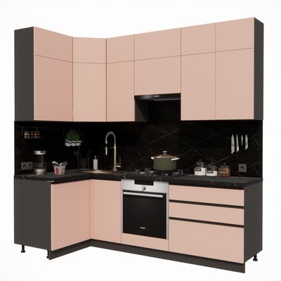 Кухонный гарнитур ВерсоМебель Эко Премиум 1.2x2.4 левая - фото