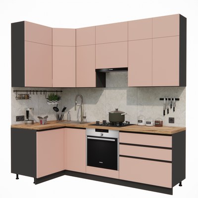 Кухонный гарнитур ВерсоМебель Эко Премиум 1.2x2.4 левая - фото