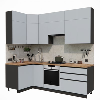 Кухонный гарнитур ВерсоМебель Эко Премиум 1.2x2.4 левая - фото