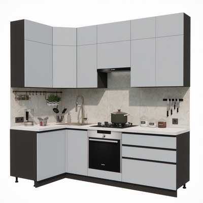 Кухонный гарнитур ВерсоМебель Эко Премиум 1.2x2.4 левая - фото