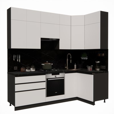 Кухонный гарнитур ВерсоМебель Эко Премиум 1.2x2.4 правая - фото