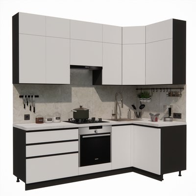 Кухонный гарнитур ВерсоМебель Эко Премиум 1.2x2.4 правая - фото