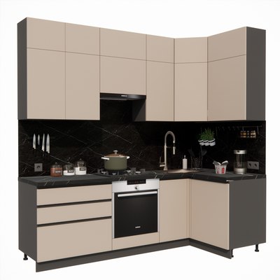 Кухонный гарнитур ВерсоМебель Эко Премиум 1.2x2.4 правая - фото