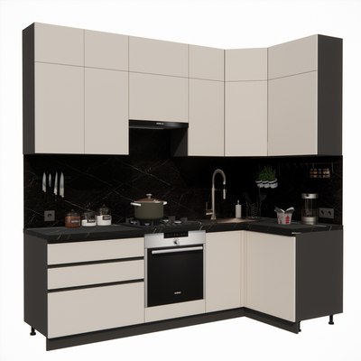 Кухонный гарнитур ВерсоМебель Эко Премиум 1.2x2.4 правая - фото