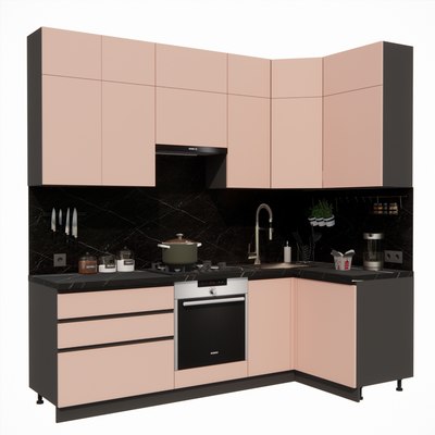 Кухонный гарнитур ВерсоМебель Эко Премиум 1.2x2.4 правая - фото