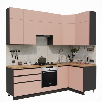 Кухонный гарнитур ВерсоМебель Эко Премиум 1.2x2.4 правая - фото