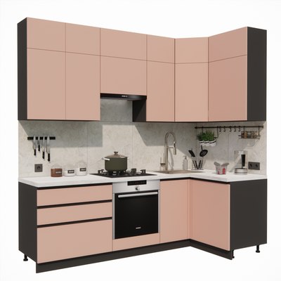 Кухонный гарнитур ВерсоМебель Эко Премиум 1.2x2.4 правая - фото