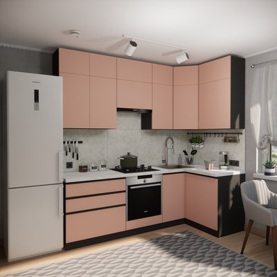 Кухонный гарнитур ВерсоМебель Эко Премиум 1.2x2.4 правая