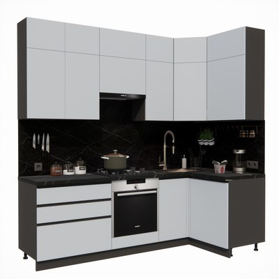 Кухонный гарнитур ВерсоМебель Эко Премиум 1.2x2.4 правая - фото