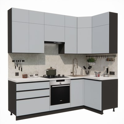 Кухонный гарнитур ВерсоМебель Эко Премиум 1.2x2.4 правая - фото