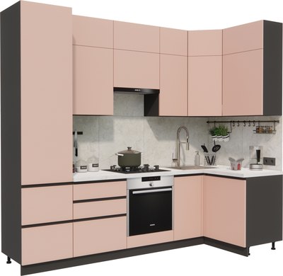 Кухонный гарнитур ВерсоМебель Эко Премиум 1.2x2.7 правая - фото