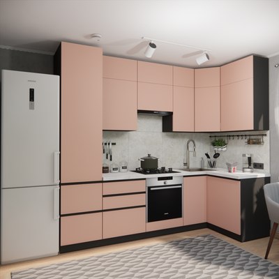 Кухонный гарнитур ВерсоМебель Эко Премиум 1.2x2.7 правая