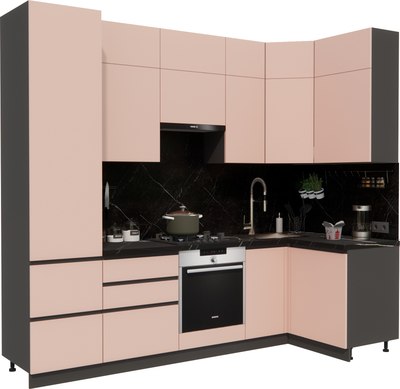 Кухонный гарнитур ВерсоМебель Эко Премиум 1.2x2.7 правая - фото