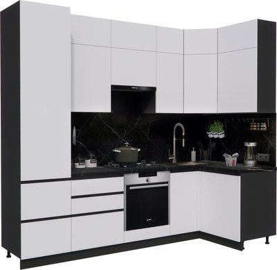 Кухонный гарнитур ВерсоМебель Эко Премиум 1.2x2.7 правая - фото