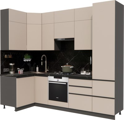 Кухонный гарнитур ВерсоМебель Эко Премиум 1.2x2.7 левая - фото