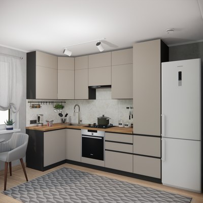 Кухонный гарнитур ВерсоМебель Эко Премиум 1.2x2.7 левая