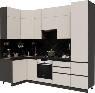 Кухонный гарнитур ВерсоМебель Эко Премиум 1.2x2.7 левая - фото