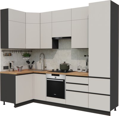 Кухонный гарнитур ВерсоМебель Эко Премиум 1.2x2.7 левая - фото