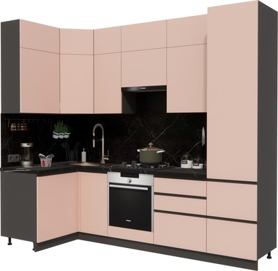 Кухонный гарнитур ВерсоМебель Эко Премиум 1.2x2.7 левая - фото