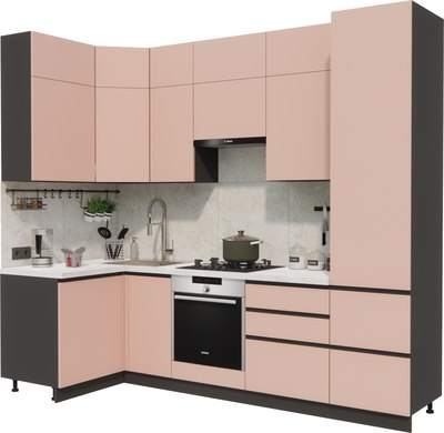 Кухонный гарнитур ВерсоМебель Эко Премиум 1.2x2.7 левая - фото