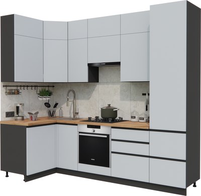 Кухонный гарнитур ВерсоМебель Эко Премиум 1.2x2.7 левая - фото