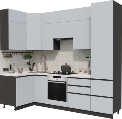 Кухонный гарнитур ВерсоМебель Эко Премиум 1.2x2.7 левая - фото
