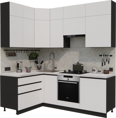 Кухонный гарнитур ВерсоМебель Эко Премиум 1.4x2.2 левая - фото
