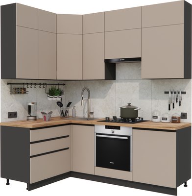 Кухонный гарнитур ВерсоМебель Эко Премиум 1.4x2.2 левая - фото