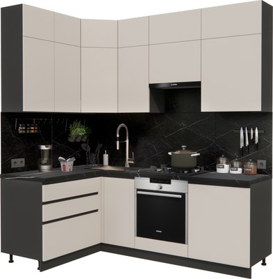 Кухонный гарнитур ВерсоМебель Эко Премиум 1.4x2.2 левая - фото