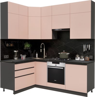 Кухонный гарнитур ВерсоМебель Эко Премиум 1.4x2.2 левая - фото