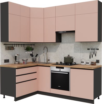 Кухонный гарнитур ВерсоМебель Эко Премиум 1.4x2.2 левая - фото