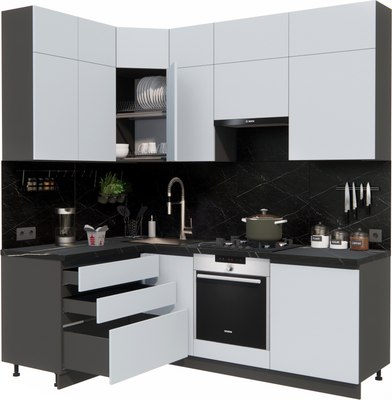 Кухонный гарнитур ВерсоМебель Эко Премиум 1.4x2.2 левая