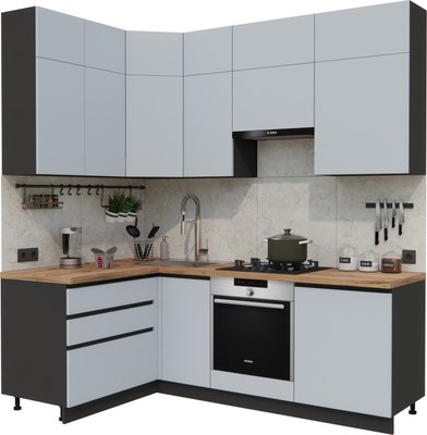 Кухонный гарнитур ВерсоМебель Эко Премиум 1.4x2.2 левая - фото