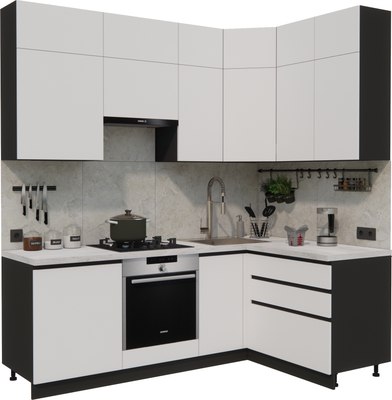 Кухонный гарнитур ВерсоМебель Эко Премиум 1.4x2.2 правая - фото