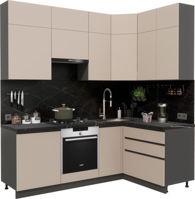 Кухонный гарнитур ВерсоМебель Эко Премиум 1.4x2.2 правая - фото