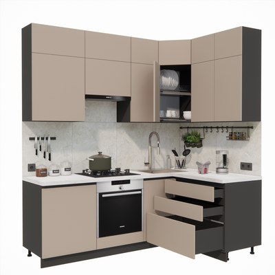 Кухонный гарнитур ВерсоМебель Эко Премиум 1.4x2.2 правая