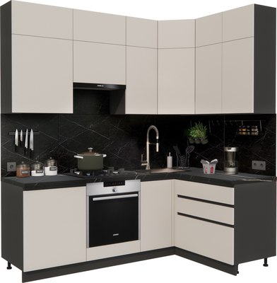 Кухонный гарнитур ВерсоМебель Эко Премиум 1.4x2.2 правая - фото