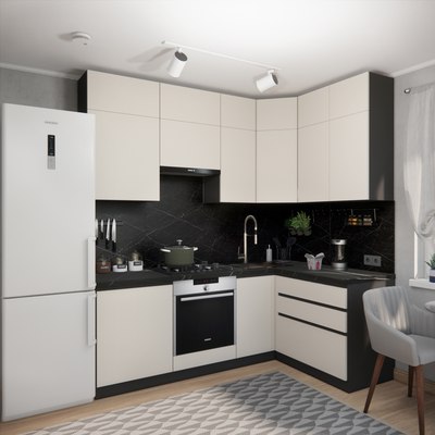 Кухонный гарнитур ВерсоМебель Эко Премиум 1.4x2.2 правая