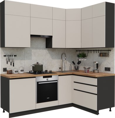 Кухонный гарнитур ВерсоМебель Эко Премиум 1.4x2.2 правая - фото