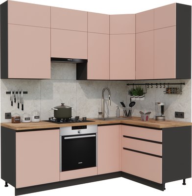 Кухонный гарнитур ВерсоМебель Эко Премиум 1.4x2.2 правая - фото